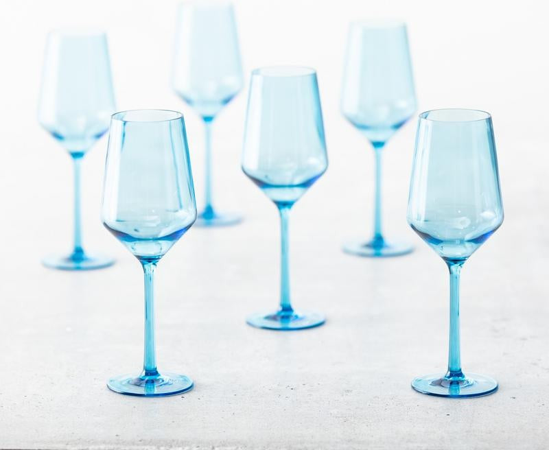 Fortessa - Sole 13 Oz Blue Ether Sauvignon Blanc Glass, Pack of 6 - PS.SOLE.BE.03