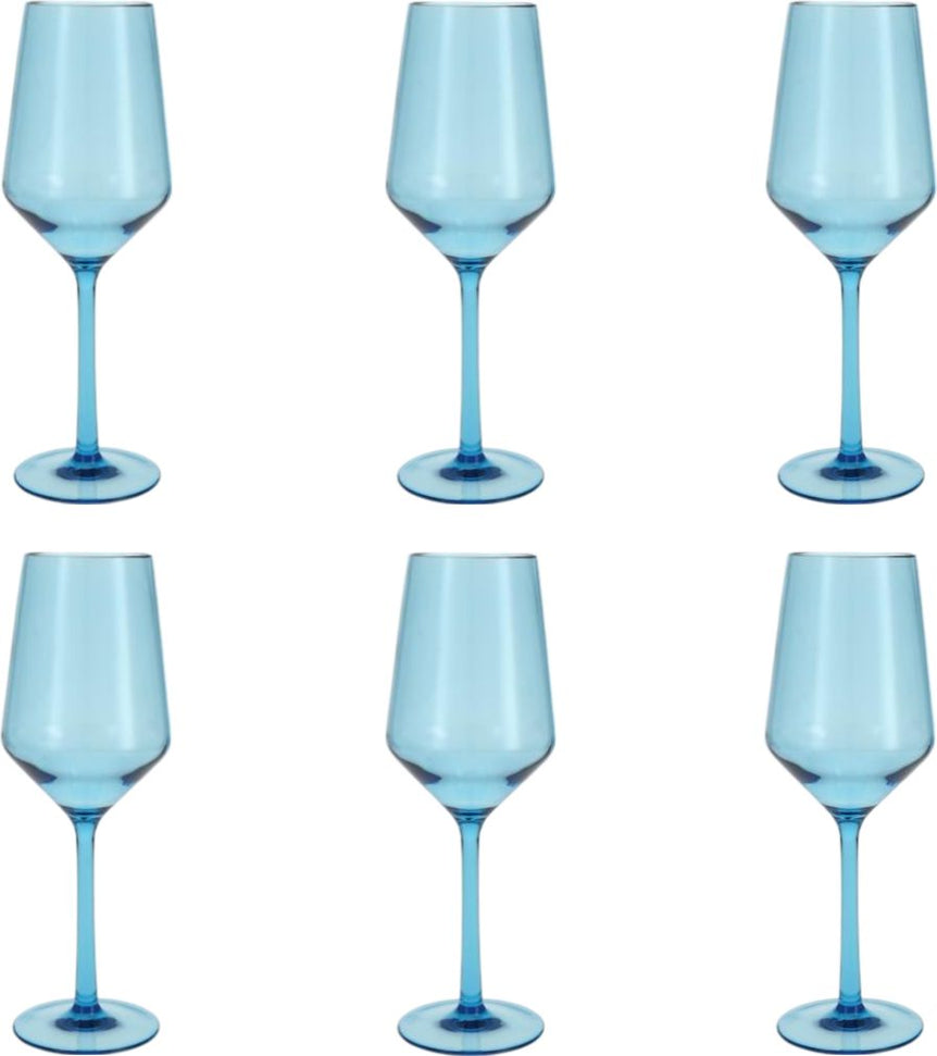 Fortessa - Sole 13 Oz Blue Ether Sauvignon Blanc Glass, Pack of 6 - PS.SOLE.BE.03