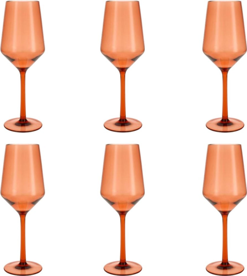 Fortessa - Sole 13 Oz Terra Cotta Sauvignon Blanc Glass, Pack of 6 - PS.SOLE.TC.03