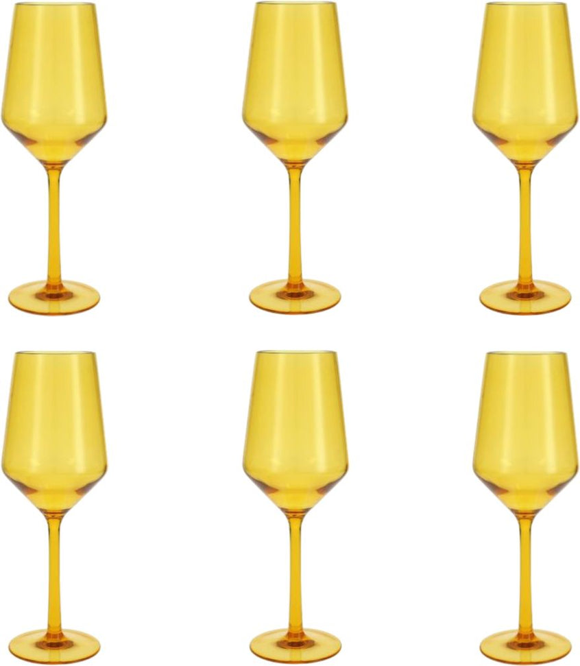 Fortessa - Sole 13 Oz Yellow Sun Sauvignon Blanc Glass, Pack of 6 - PS.SOLE.YS.03