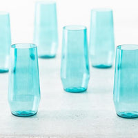 Fortessa - Sole 18 Oz Aqua Sky Iced Tea Glass, Pack of 6 - PS.SOLE.AS.04