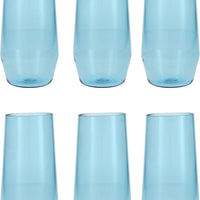 Fortessa - Sole 18 Oz Blue Ether Iced Tea Glass, Pack of 6 - PS.SOLE.BE.04