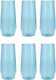 Fortessa - Sole 18 Oz Blue Ether Iced Tea Glass, Pack of 6 - PS.SOLE.BE.04