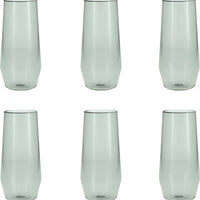Fortessa - Sole 18 Oz Sage Iced Tea Glass, Pack of 6 - PS.SOLE.SG.04