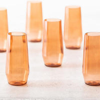 Fortessa - Sole 18 Oz Terra Cotta Iced Tea Glass, Pack of 6 - PS.SOLE.TC.04