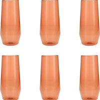 Fortessa - Sole 18 Oz Terra Cotta Iced Tea Glass, Pack of 6 - PS.SOLE.TC.04