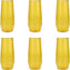 Fortessa - Sole 18 Oz Yellow Sun Iced Tea Glass, Pack of 6 - PS.SOLE.YS.04