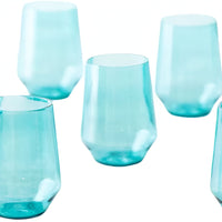 Fortessa - Sole 19 Oz Aqua Sky Stemless Wine Glass, Pack of 6 - PS.SOLE.AS.06