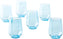 Fortessa - Sole 19 Oz Blue Ether Stemless Wine Glass, Pack of 6 - PS.SOLE.BE.06
