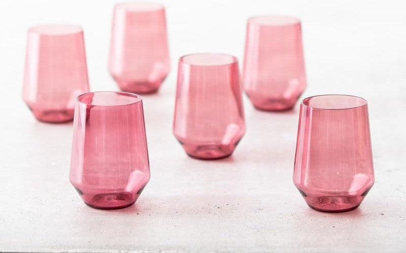 Fortessa - Sole 19 Oz Rose Stemless Wine Glass, Pack of 6 - PS.SOLE.RS.06