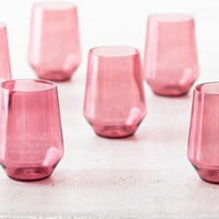 Fortessa - Sole 19 Oz Rose Stemless Wine Glass, Pack of 6 - PS.SOLE.RS.06