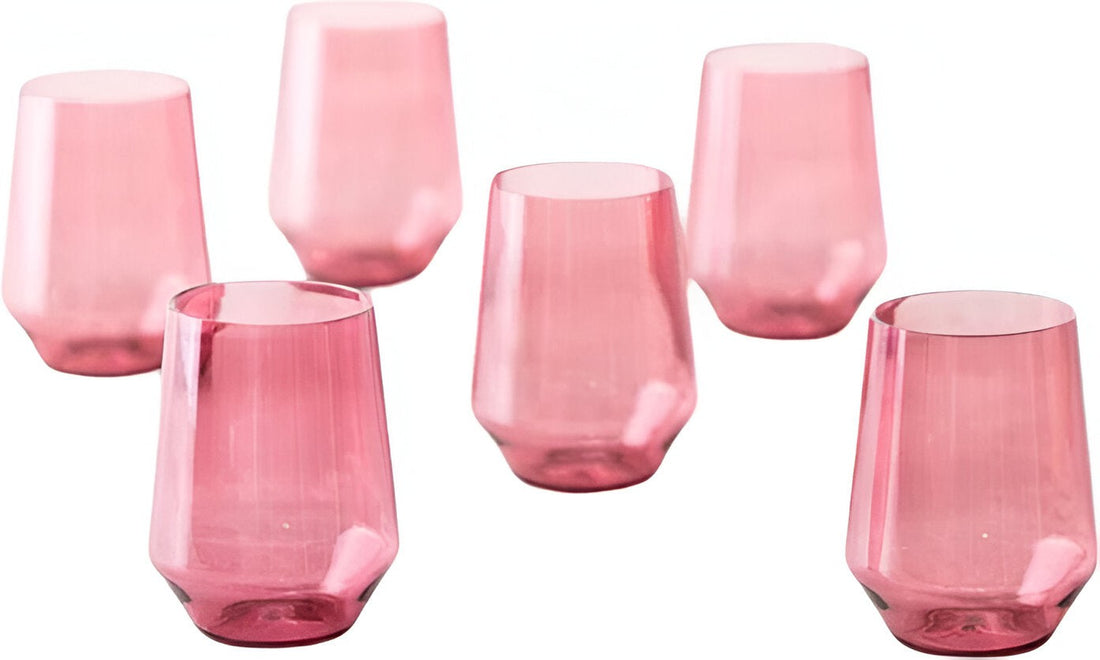 Fortessa - Sole 19 Oz Rose Stemless Wine Glass, Pack of 6 - PS.SOLE.RS.06