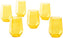 Fortessa - Sole 19 Oz Yellow Sun Stemless Wine Glass, Pack of 6 - PS.SOLE.YS.06