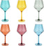 Fortessa - Sole 22 Oz Mixed Colors 6 PC Cabernet Glass Set - PS.MXSET.01