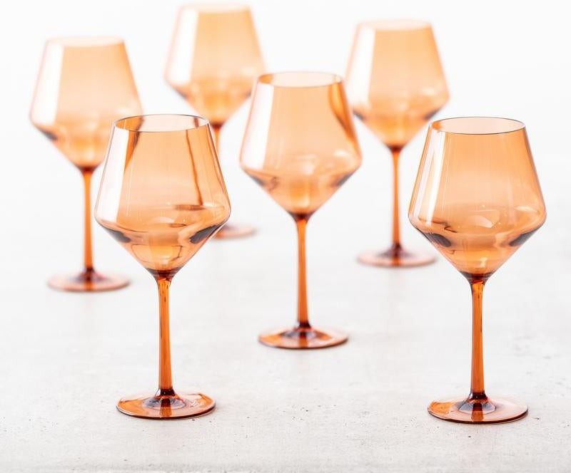 Fortessa - Sole 22 Oz Terra Cotta Cabernet Glass, Pack of 6 - PS.SOLE.TC.01