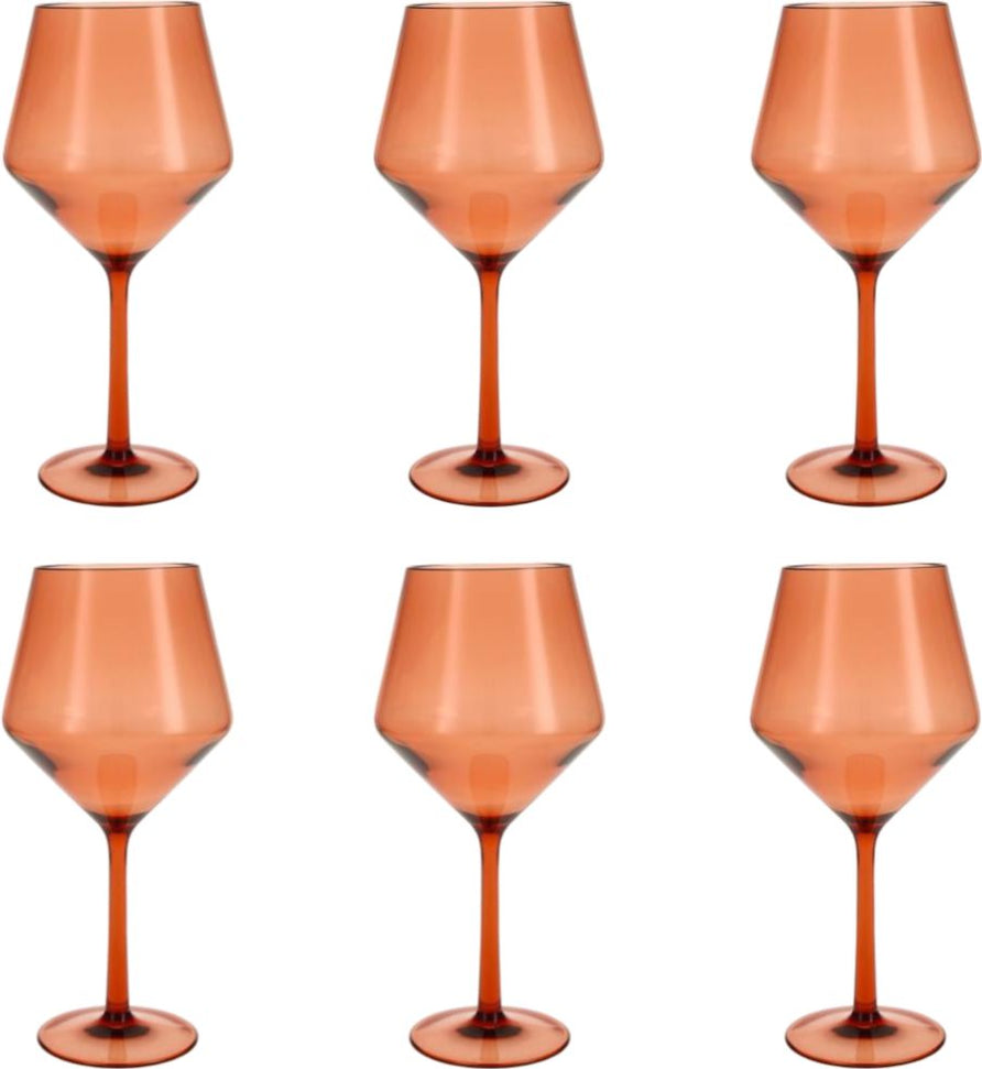 Fortessa - Sole 22 Oz Terra Cotta Cabernet Glass, Pack of 6 - PS.SOLE.TC.01