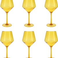 Fortessa - Sole 22 Oz Yellow Sun Cabernet Glass, Pack of 6 - PS.SOLE.YS.01