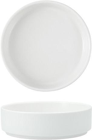 Fortessa - Sound 6" 24 Oz White Straight Sided Bowl, Pack of 4 - 6900.WHT.1108