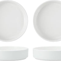 Fortessa - Sound 8.5" White Straight Sided Bowl, Pack of 4 - 6900.WHT.1119
