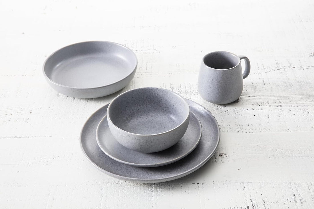Fortessa - Sound Cement 16 Pc Porcelain Dinnerware Set - 6500.SND.PB.SET