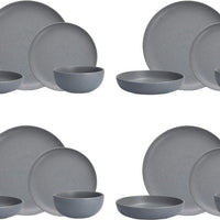 Fortessa - Sound Cement 16 Pc Porcelain Dinnerware Set - 6500.SND.PB.SET