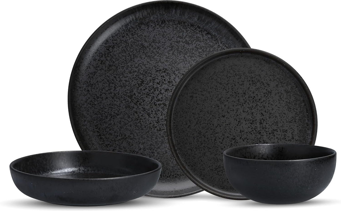 Fortessa - Sound Midnight 16 Pc Porcelain Dinnerware Set - 6400.SND.PB.SET