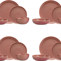 Fortessa - Sound Stoneware 16 Pc Desert Rose Dinnerware Set - 16PPS.6800.SND