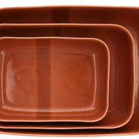 Fortessa - Svelte 3 Pc Terracotta Baker Set - SET3.8200.TC
