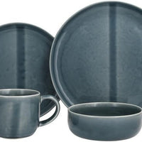 Fortessa - Svelte Stoneware 16 Pc Deep Blue Dinnerware Set - 16PPS.8200.DB