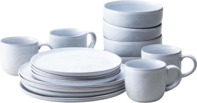 Fortessa - Svelte Stoneware 16 Pc Stone Dinnerware Set - 16PPS.8200.ST
