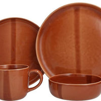 Fortessa - Svelte Stoneware 16 Pc Terracotta Dinnerware Set - 16PPS.8200.TC