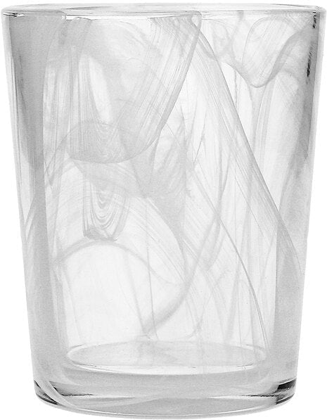 Fortessa - Swirl 11 Oz White Double Old Fashioned Glass, Pack of 6 - FTS.SWIRLWHT.04