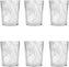 Fortessa - Swirl 11 Oz White Double Old Fashioned Glass, Pack of 6 - FTS.SWIRLWHT.04