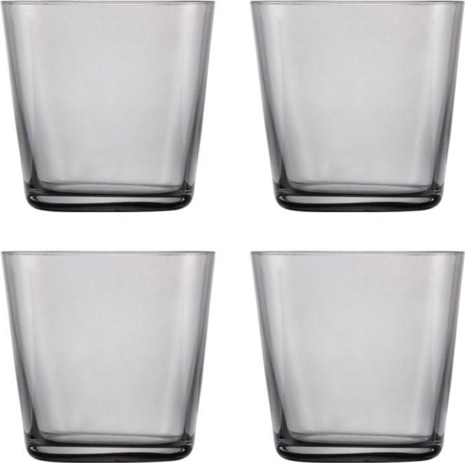 Fortessa - Together 12.4 Oz Graphite Double Old Fashioned Glass, Pack of 4 - 0090.122338