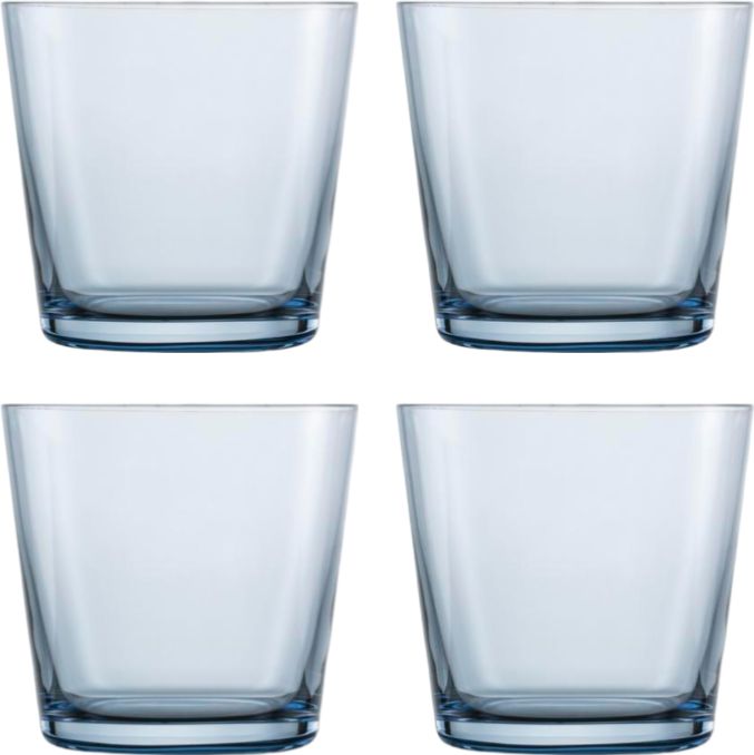 Fortessa - Together 12.4 Oz Smoke Blue Double Old Fashioned Glass, Pack of 4 - 0090.122339