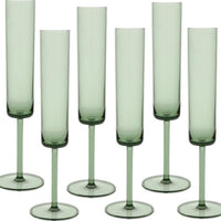 Fortessa - Urbo 6 Oz Sage Plastic Champagne Flute, Pack of 6 - URBO.PS.SG.16