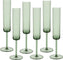 Fortessa - Urbo 6 Oz Sage Plastic Champagne Flute, Pack of 6 - URBO.PS.SG.16