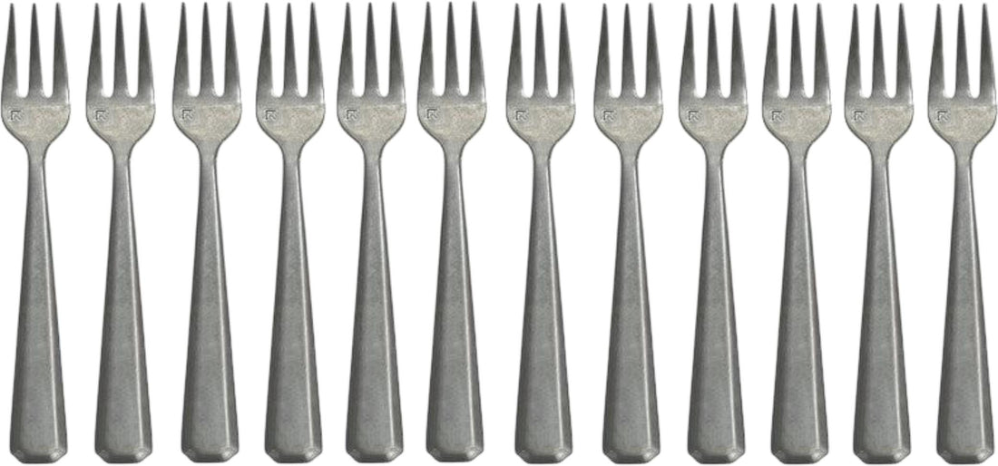 Fortessa - Valen 5.82" Antiqued Appetizer Fork, Pack of 12 - 1.5T.212.00.038