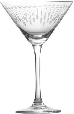Fortessa - Vanity 9.1 Oz Etched Martini Glass, Pack of 6 - 0003.G109398