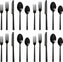 Fortessa - Viggo 20 Pc Stainless Steel Black Flatware Set - 20PPS-5046B-05