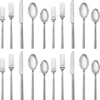 Fortessa - Viggo 20 Pc Stainless Steel Satin Flatware Set - 20PPS-504ST-05