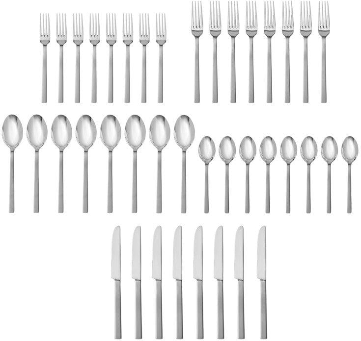 Fortessa - Viggo Satin 40 Pc Flatware Set - 40PPS-504ST-20