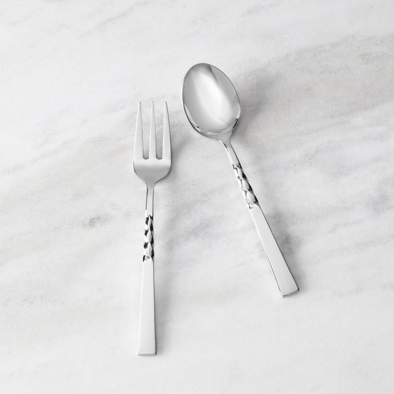 Fortessa - Wrought 2 Pc Stainless Steel Serve Set - 2PPS-106-05