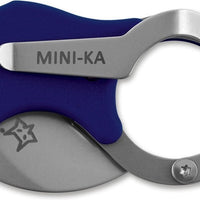 Fox Knives - Mini-Ka Blue Sandblasted Knife - 01FX323