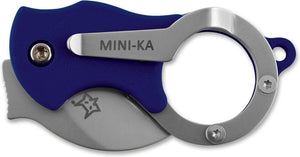 Fox Knives - Mini-Ka Blue Sandblasted Knife - 01FX323