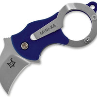 Fox Knives - Mini-Ka Blue Sandblasted Knife - 01FX323