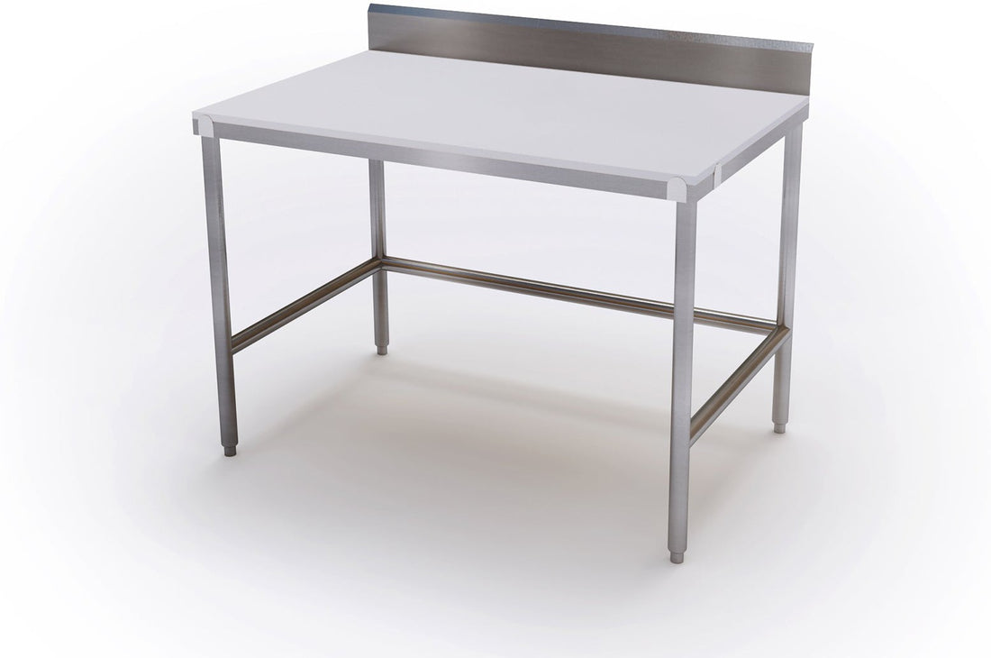 Franesse - 30" x 60" Cutting Table with Space Saver Backsplash - 3060FB-BS-INSET-1KR-F