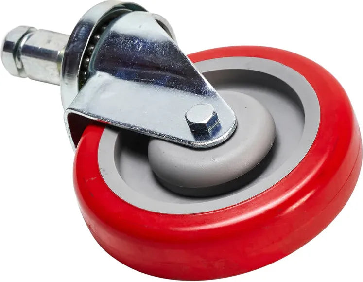 Franesse - 5" Red Caster with 1" Square Stem (For All SSK & KC25 Carts) - 361375