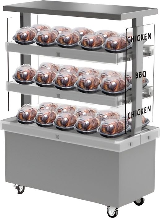 Franesse - Stainless Steel 3 Tier Chicken Warmer - 2260-3T-1PH