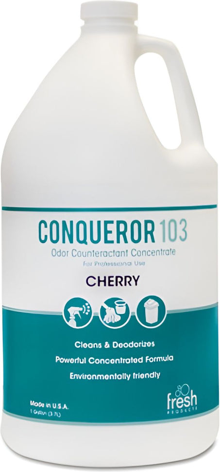 Fresh Products - 1 Gal Conqueror 103 Cherry Scented Air Fresh Deodorizer, 3.78 Liters Per Jug - 103G-F-000I004M-20